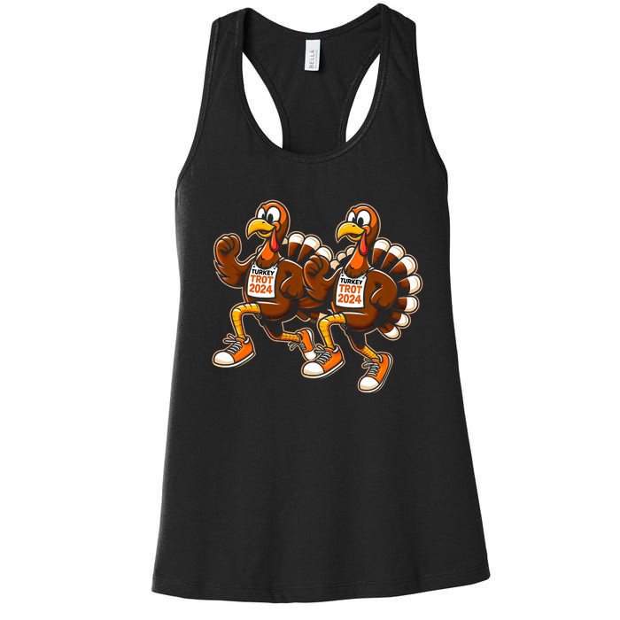 Thanksgiving Turkey Running Outfit Gear Costume Turkey Trot Women's Racerback Tank