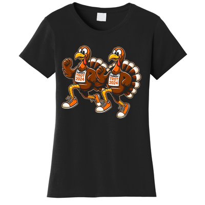 Thanksgiving Turkey Running Outfit Gear Costume Turkey Trot Women's T-Shirt