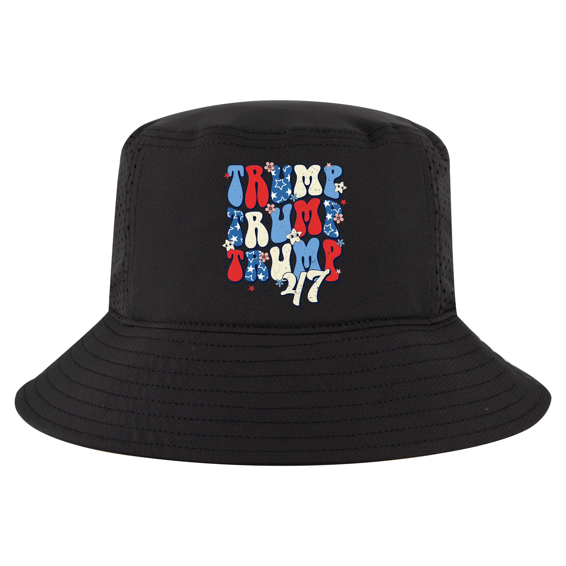 Trump2024ElectionGroovyRetro4thOfJulyDonaldTrump47 Cool Comfort Performance Bucket Hat
