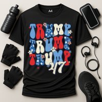 Trump2024ElectionGroovyRetro4thOfJulyDonaldTrump47 Cooling Performance Crew T-Shirt