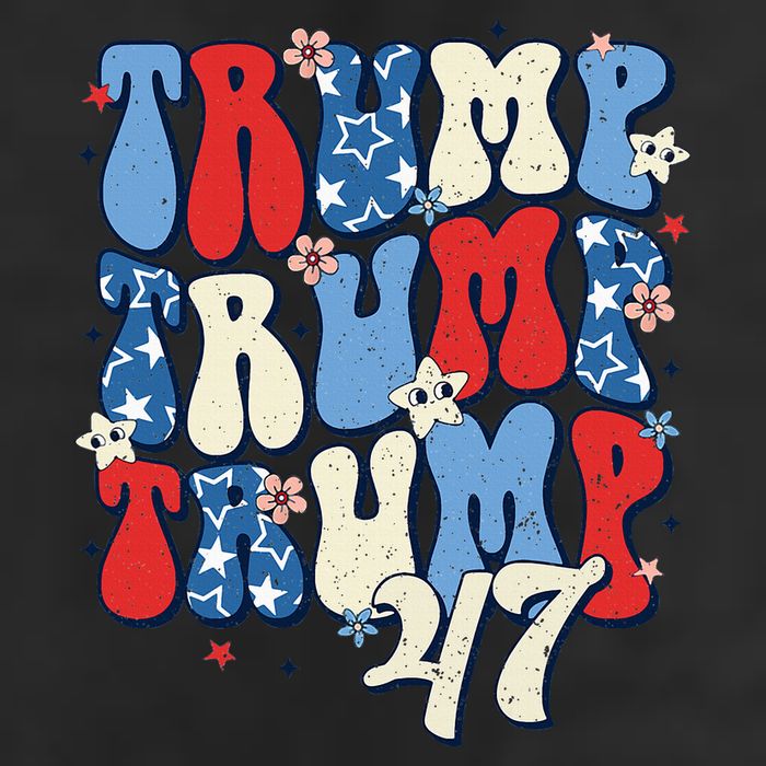 Trump2024ElectionGroovyRetro4thOfJulyDonaldTrump47 11oz C Handle Ceramic Mug