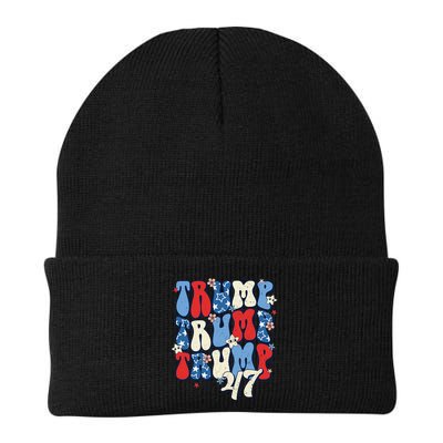 Trump2024ElectionGroovyRetro4thOfJulyDonaldTrump47 Beanie