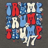Trump2024ElectionGroovyRetro4thOfJulyDonaldTrump47 Cotton Canvas Backpack