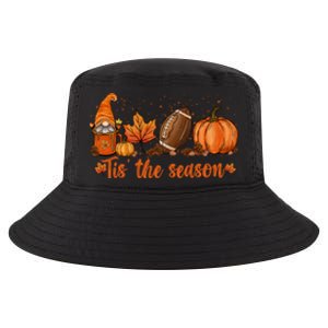 Tis The Season Pumpkin Leaf Latte Fall Thanksgiving Football Gift Cool Comfort Performance Bucket Hat