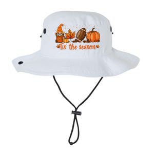 Tis The Season Pumpkin Leaf Latte Fall Thanksgiving Football Gift Legacy Cool Fit Booney Bucket Hat