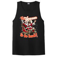 Tis The Season To Be Back Jesus Santa Claus Christmas Family PosiCharge Competitor Tank