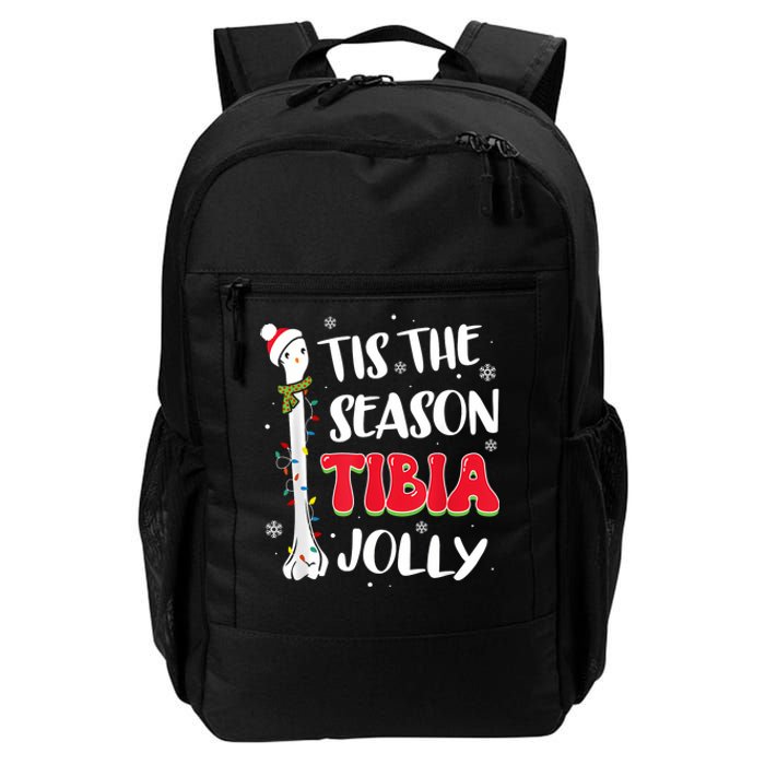 Tis The Season Tibia Jolly Bone Orthopedic Christmas Party Daily Commute Backpack