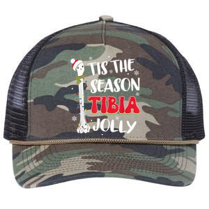 Tis The Season Tibia Jolly Bone Orthopedic Christmas Party Retro Rope Trucker Hat Cap