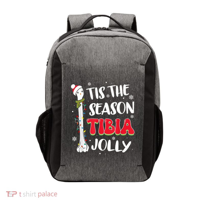 Tis The Season Tibia Jolly Bone Orthopedic Christmas Party Vector Backpack