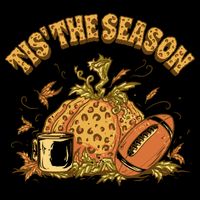 Tis The Season Football Pumpkin Drawstring Bag
