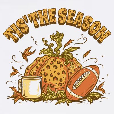 Tis The Season Football Pumpkin T-Shirt