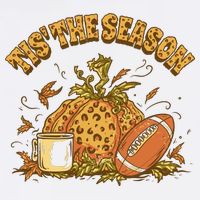 Tis The Season Football Pumpkin Mug