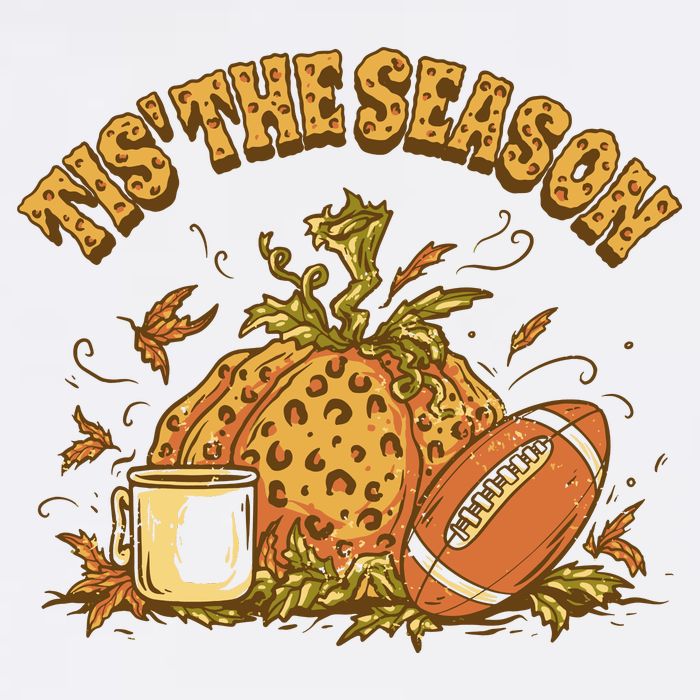 Tis The Season Football Pumpkin Mug