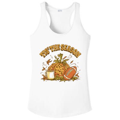 Tis The Season Football Pumpkin Ladies PosiCharge Competitor Racerback Tank
