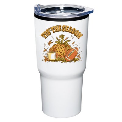 Tis The Season Football Pumpkin Tumbler