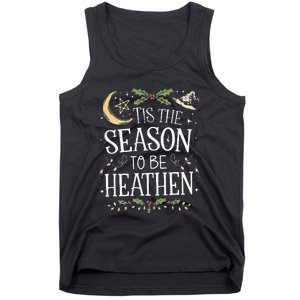 Tis The Season To Be Heathen Pagan Christmas Witch Winter Tank Top