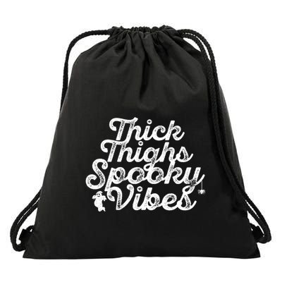 Thick Thighs Spooky Vibes Halloween Gift Drawstring Bag