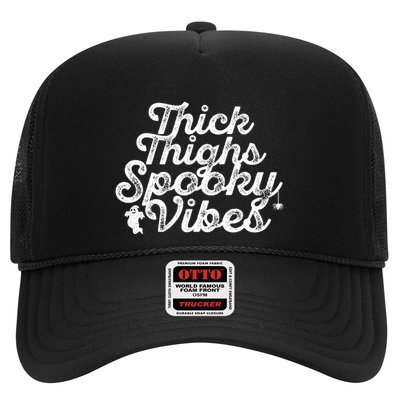 Thick Thighs Spooky Vibes Halloween Gift Trucker Hat