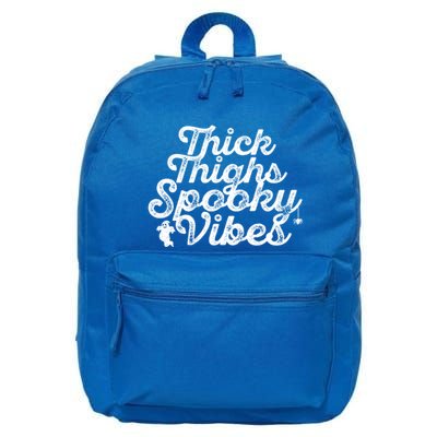 Thick Thighs Spooky Vibes Halloween Gift 16 in Basic Backpack