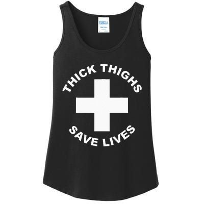 Thick Thighs Save Lives Gym Workout Thick Thighs Ladies Essential Tank