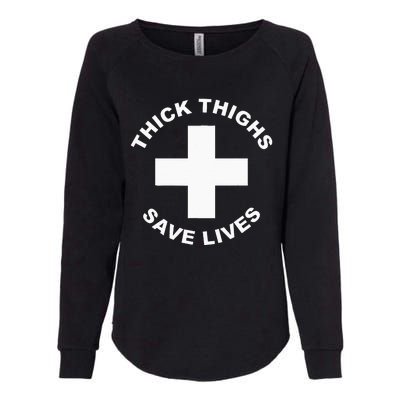 Thick Thighs Save Lives Gym Workout Thick Thighs Womens California Wash Sweatshirt