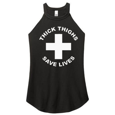 Thick Thighs Save Lives Gym Workout Thick Thighs Women's Perfect Tri Rocker Tank