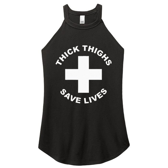 Thick Thighs Save Lives Gym Workout Thick Thighs Women's Perfect Tri Rocker Tank