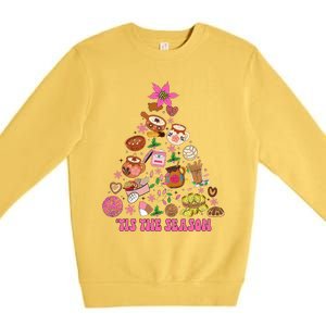 Tis The Season Mexican Christmas Tree Tamales Pan Dulce  Premium Crewneck Sweatshirt