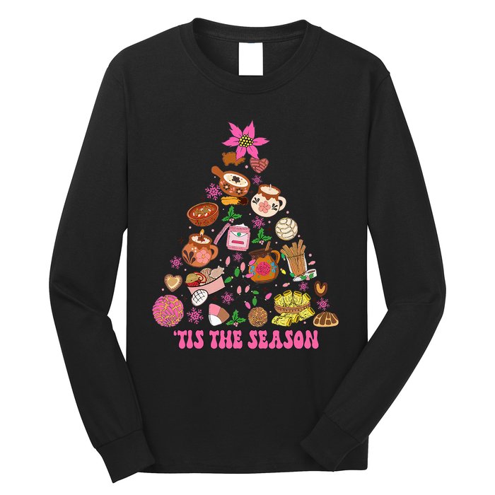 Tis The Season Mexican Christmas Tree Tamales Pan Dulce  Long Sleeve Shirt