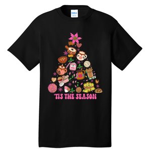 Tis The Season Mexican Christmas Tree Tamales Pan Dulce  Tall T-Shirt