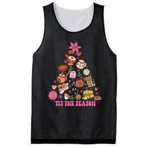 Tis The Season Mexican Christmas Tree Tamales Pan Dulce  Mesh Reversible Basketball Jersey Tank