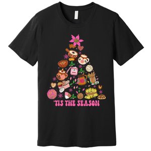 Tis The Season Mexican Christmas Tree Tamales Pan Dulce  Premium T-Shirt