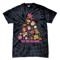 Tis The Season Mexican Christmas Tree Tamales Pan Dulce  Tie-Dye T-Shirt