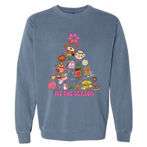 Tis The Season Mexican Christmas Tree Tamales Pan Dulce  Garment-Dyed Sweatshirt