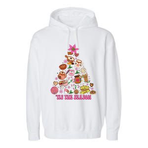 Tis The Season Mexican Christmas Tree Tamales Pan Dulce  Garment-Dyed Fleece Hoodie