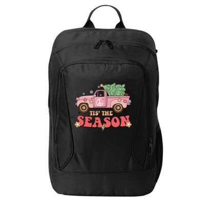 Tis The Season Retro Truck Christmas City Backpack