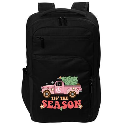 Tis The Season Retro Truck Christmas Impact Tech Backpack