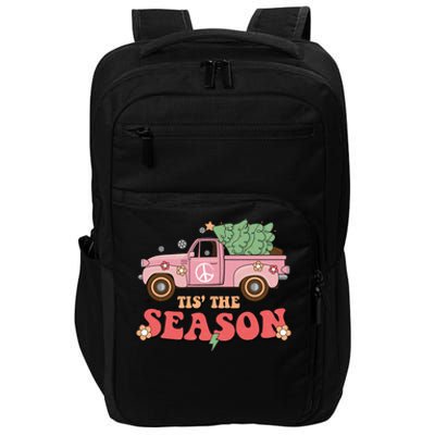 Tis The Season Retro Truck Christmas Impact Tech Backpack