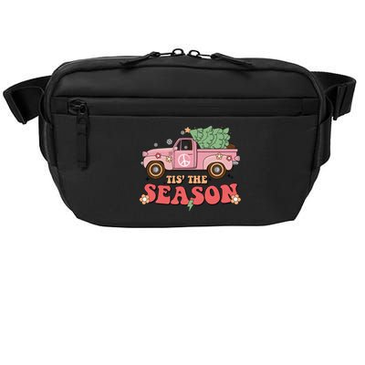 Tis The Season Retro Truck Christmas Crossbody Pack