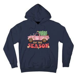 Tis The Season Retro Truck Christmas Tall Hoodie