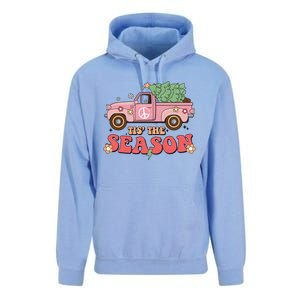 Tis The Season Retro Truck Christmas Unisex Surf Hoodie