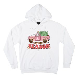 Tis The Season Retro Truck Christmas Hoodie