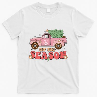 Tis The Season Retro Truck Christmas T-Shirt