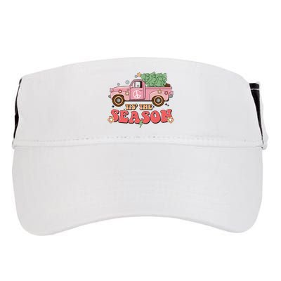 Tis The Season Retro Truck Christmas Adult Drive Performance Visor