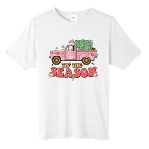 Tis The Season Retro Truck Christmas Tall Fusion ChromaSoft Performance T-Shirt