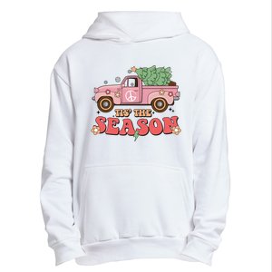 Tis The Season Retro Truck Christmas Urban Pullover Hoodie