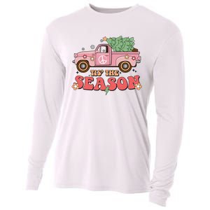 Tis The Season Retro Truck Christmas Cooling Performance Long Sleeve Crew