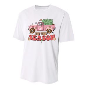 Tis The Season Retro Truck Christmas Performance Sprint T-Shirt