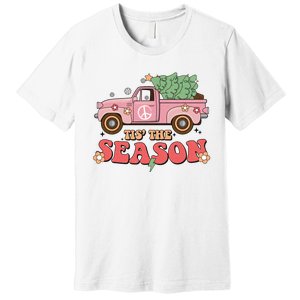 Tis The Season Retro Truck Christmas Premium T-Shirt