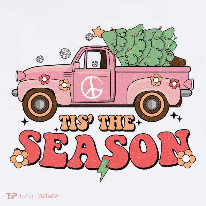 Tis The Season Retro Truck Christmas Premium T-Shirt